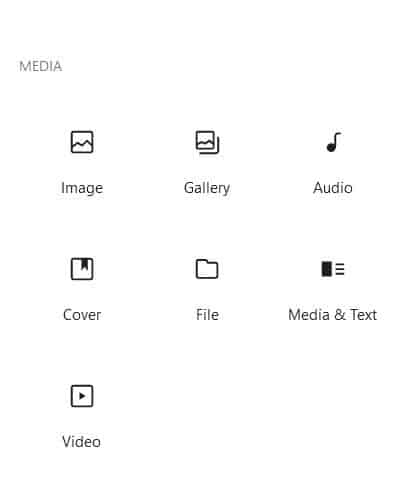 Media Based Gutenberg Website Builder Blocks