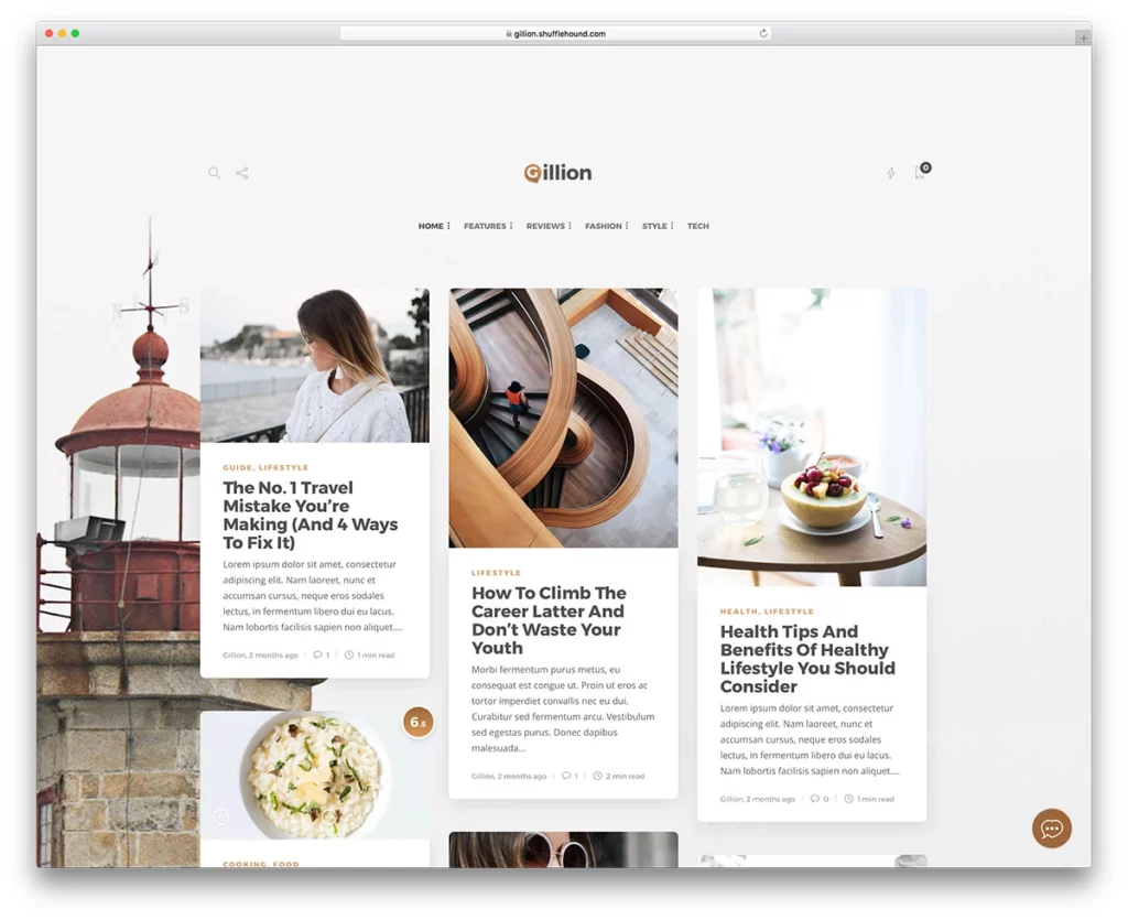 Popular Lifestyle WordPress Themes//