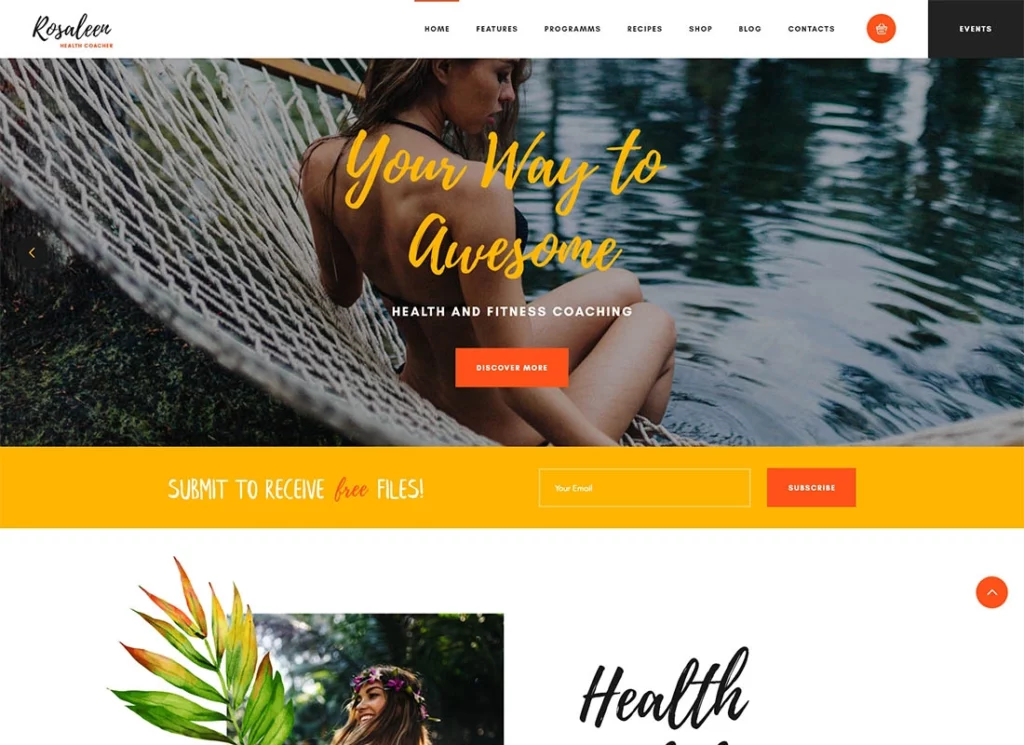 Rosaleen –Nutrition Coach WordPress Themes