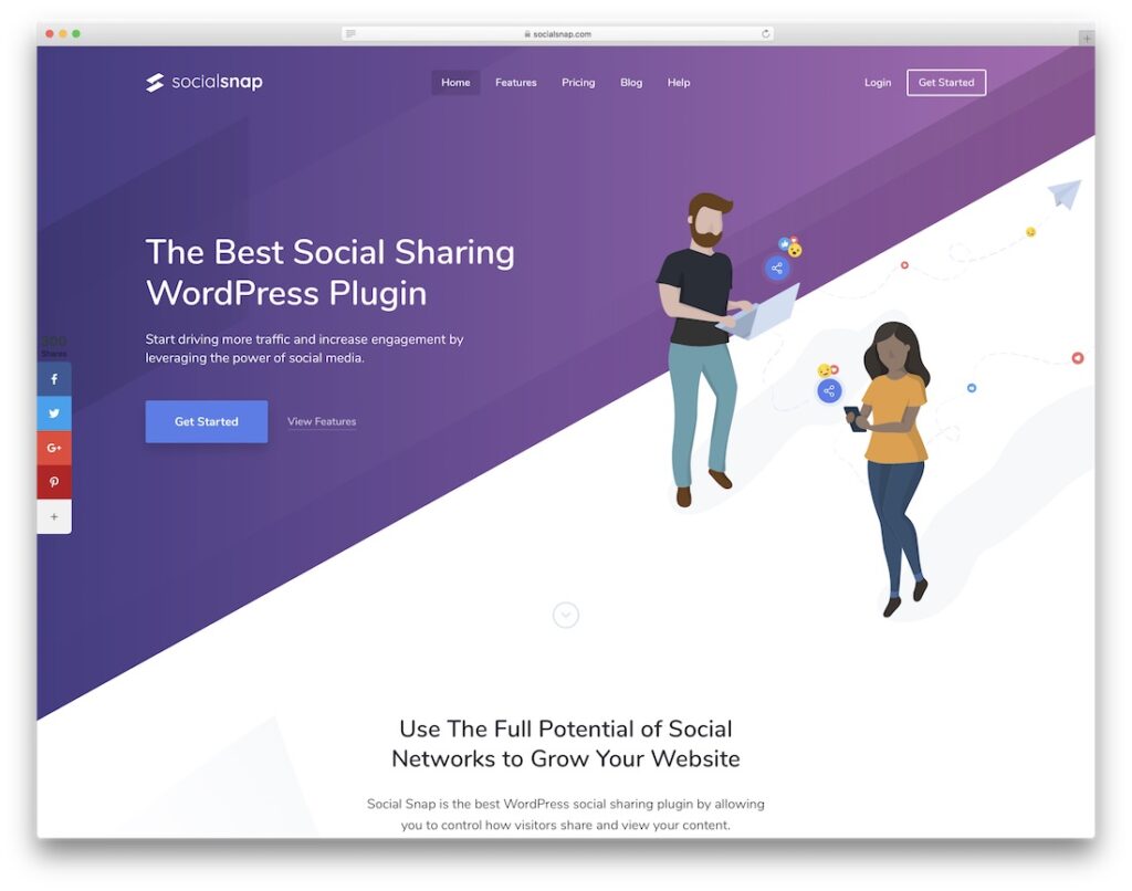 social snap social sharing plugin