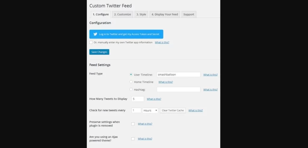 WordPress Twitter Feed Plugins