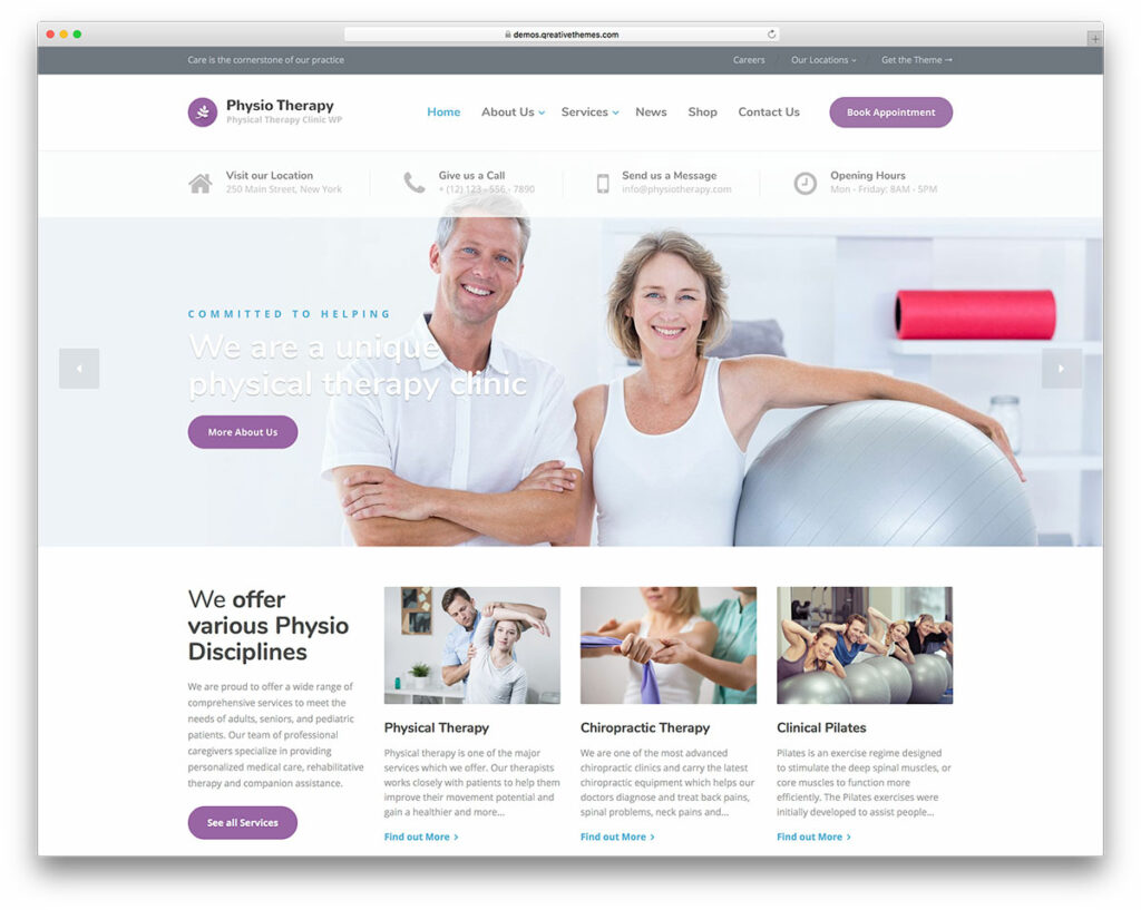 Best Physiotherapist WordPress Themes