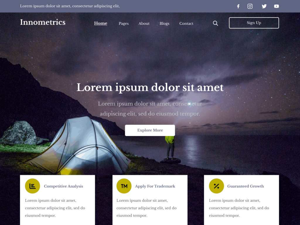 Innometric Marketing WordPress Theme